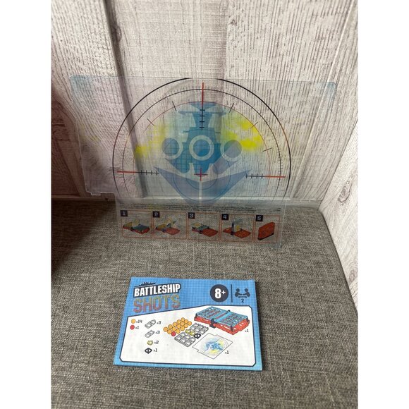 Battleship Shots Game By Hasbro 2019 Portable Red & Blue Case Ages 8+ - Picture 5 of 6